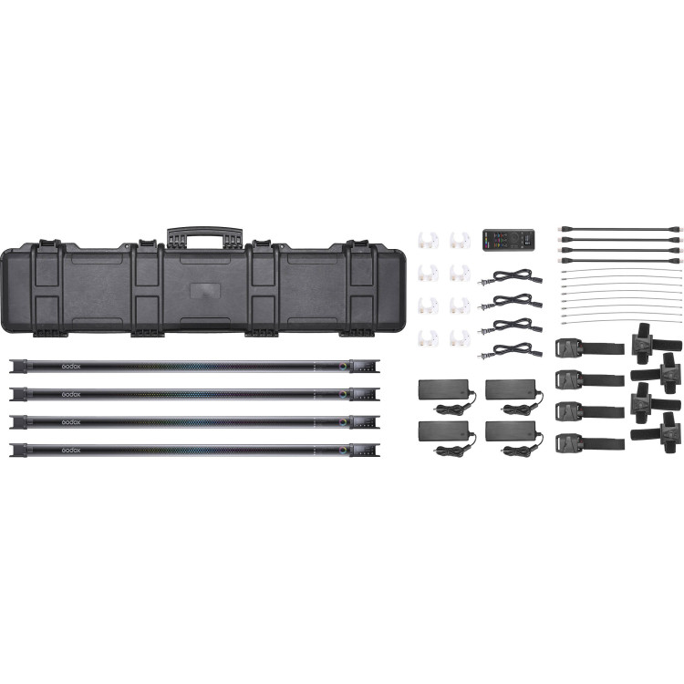 Godox TL120-K4 Ensemble de tube lumineux x4