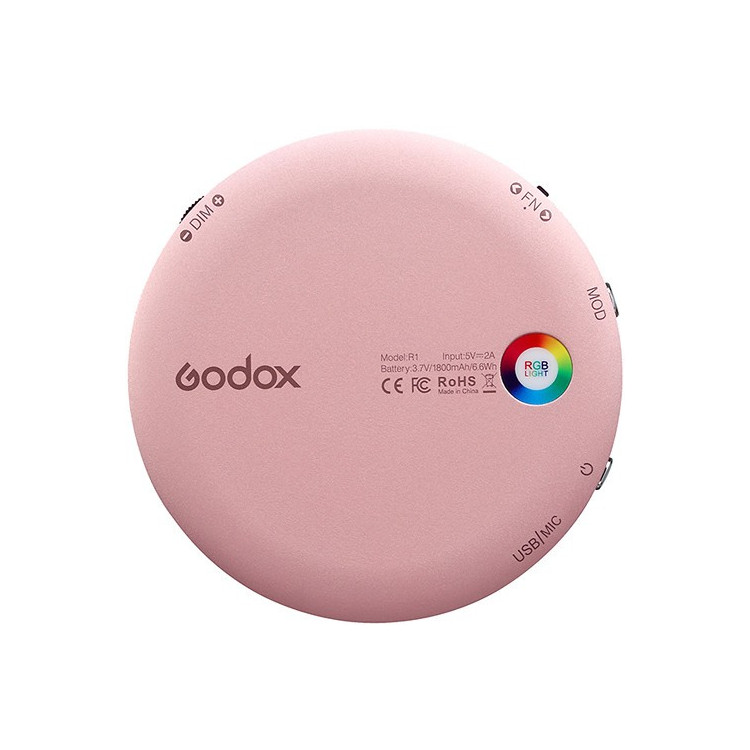 Godox R1 Led Godox R1 Mini illuminatore a led RGB (Rosa) | Negozio Godox.pl