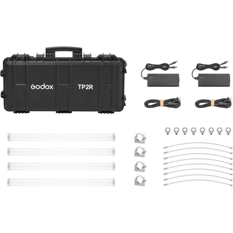 Kit de Tubo Pixel Godox TP2R-K4 Knowled RGBWW Luz de Tubo x4 (60 cm)