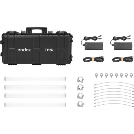 Kit de Tubo Pixel Godox TP2R-K4 Knowled RGBWW Luz de Tubo x4 (60 cm)