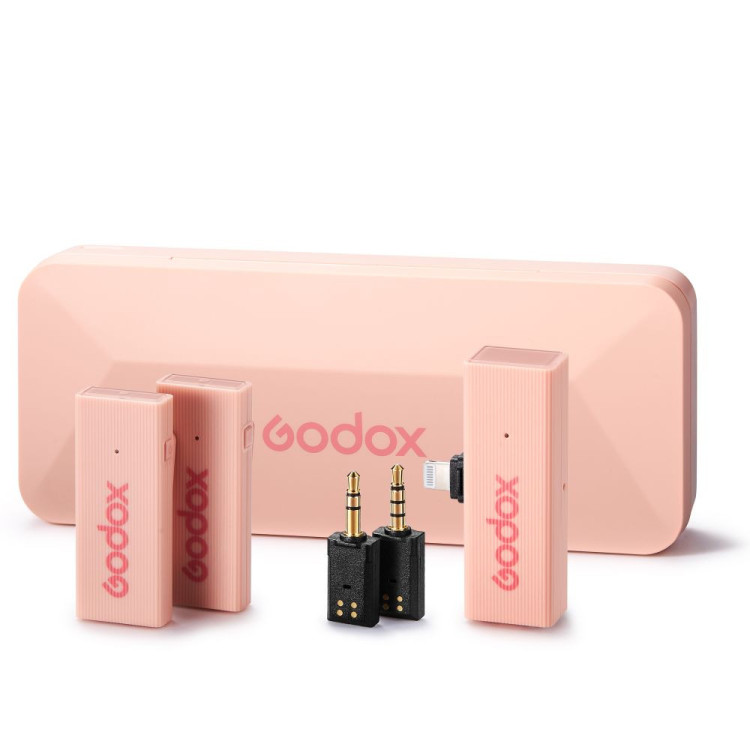 Godox MoveLink Mini LT Set 2 (Cherry Pink) 2,4 GHz (Lightning)