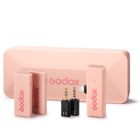 Godox MoveLink Mini LT Set 2 (Cherry Pink) 2,4 GHz (Lightning)