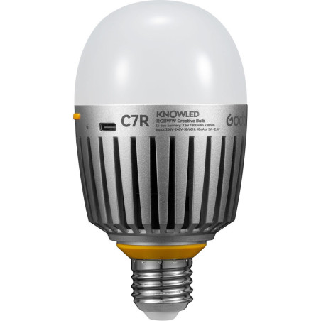 Godox C7R Lampadina RGBWW Knowled con batteria integrata