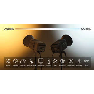 Godox Litemons LE300Bi Bi-Color LED-valo – musta