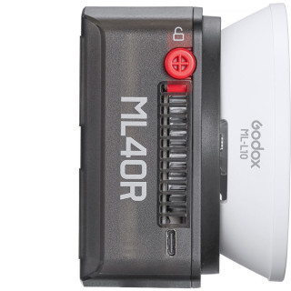 Godox ML40R tragbare RGB-LED-Leuchte mit ML-L10 Linse