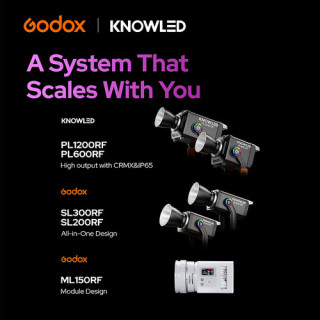 Godox ML150 RF PaletteLab luz LED full-color preta