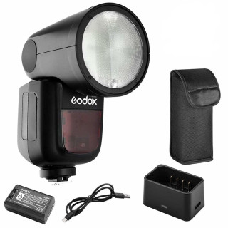 Godox V1 Round Head lámpara de flash Canon