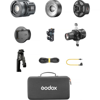 Godox RS60R RGB LED-lampe med 36° projektionsenhed