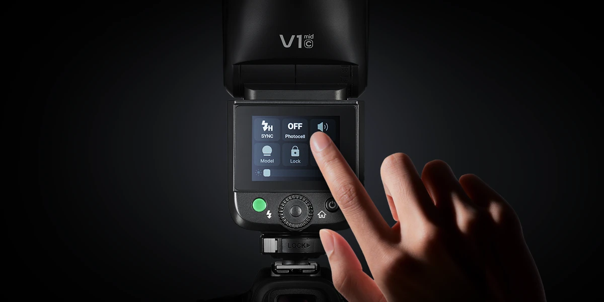 Godox V1 mid cameraflitser