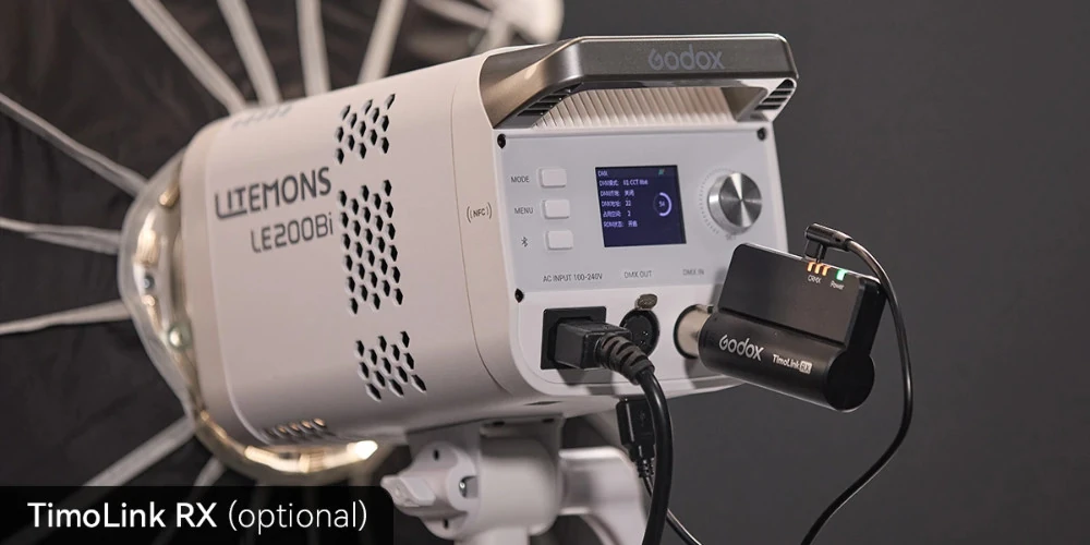 Contenido del kit: Godox Litemons LE300Bi luz LED Bi-Color 315 W blanca